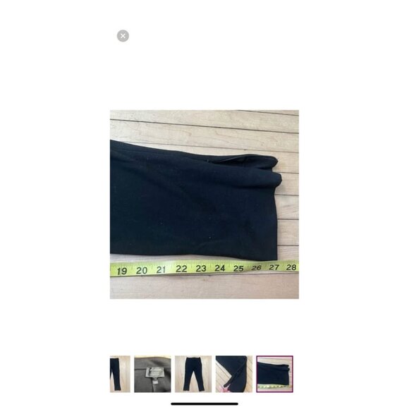 💜 St. John for Nordstrom Black Stretch Pants Cropped 12 - Picture 5 of 5